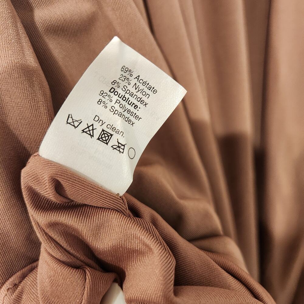 J.Crew Matilda fluid knit taupe pleated dress size 12 - Picture 8 of 8